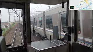 京都→大阪 22.06.16 JR京都線 JR西日本223系2000番台(新快速) 4k前面展望