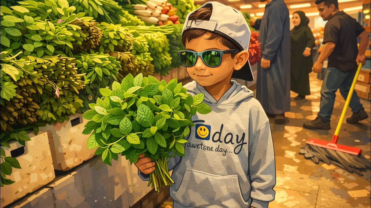 Yousef at vegetable Market