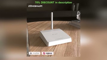 A must-have product! Zemismart Matter Zigbee Gateway with Antenna Smart Home Hub Bridge Works with