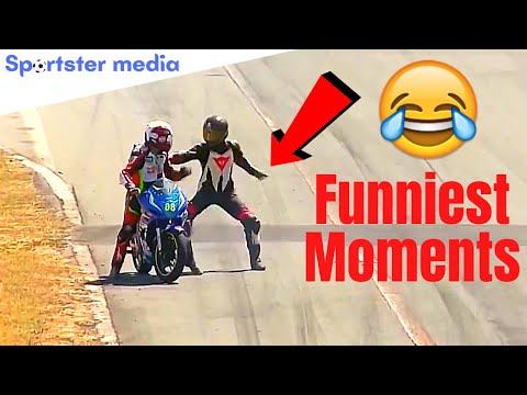 Top 10 Funniest Moments in MotoGP | MotoGP Funny Moments | Sportster Media #sportstermedia