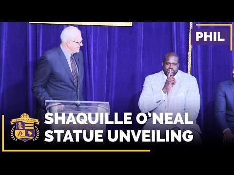 Phil Jackson Tells Stories About Shaq At Statue Unveiling
