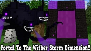 Minecraft How To Make A Portal To The Wither Storm Dimension - Wither Storm Dimension Showcase