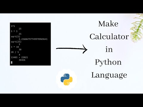 Make calculator in python language || Python language - YouTube