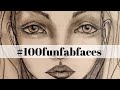 Fun Fab Faces Drawing And Shading In Pencil (Video 3 in #100funfabfaces Challenge)