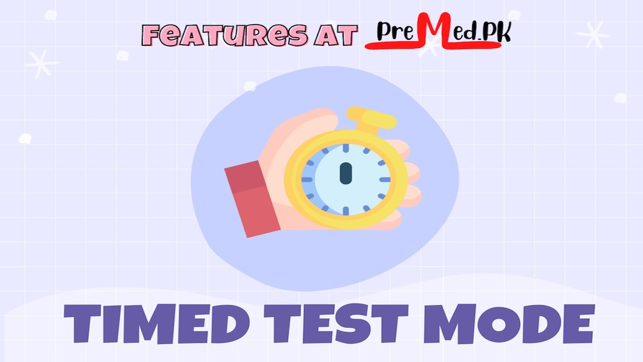 Timed Test Mode for FullLength MDCAT Yearly Papers at PreMed.PK YouTube