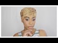 QUICK WEAVE: Blonde Pixie Hair Tutorial|ChimereNicole