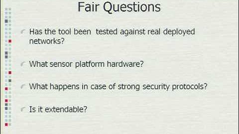 Blackhat Europe 2010: An Attack Tool for Launching Attacks against Sensor Networks 8/8