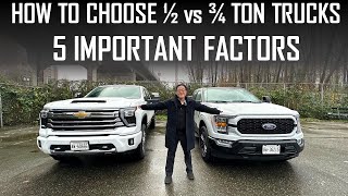 HOW TO CHOOSE BETWEEN 1/2 TON vs 3/4 TON TRUCKS // 5 IMPORTANT FACTORS // ENGINEER'S REVIEW by AutomotivePress 2,331 views 1 month ago 13 minutes, 46 seconds