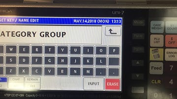 Add scale category button Ishida Uni 7