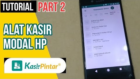 Tutorial Aplikasi Kasir Pakai HP. Kasir Pintar. Part 2