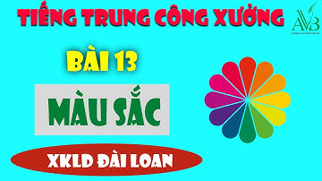 Bài 13 Màu sắc trong tiếng Trung|tiếng trung công xưởng|AVB quốc tế