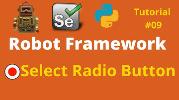 9.Robot Framework Beginner - How To Select Radio Button in Robot Framework Step by Step in Hindi