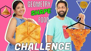 Geometry Shape Food Challenge - PATI vs PATNI | CookWithNisha