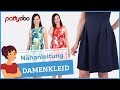 Nähanleitung für ein ärmelloses Damenkleid mit raffinierten Teilungsnähten