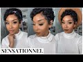 $28 HD LACE PIXIE WIG?! 😮 SENSATIONNEL SHEAR MUSE LACE FRONT WIG- AMINA