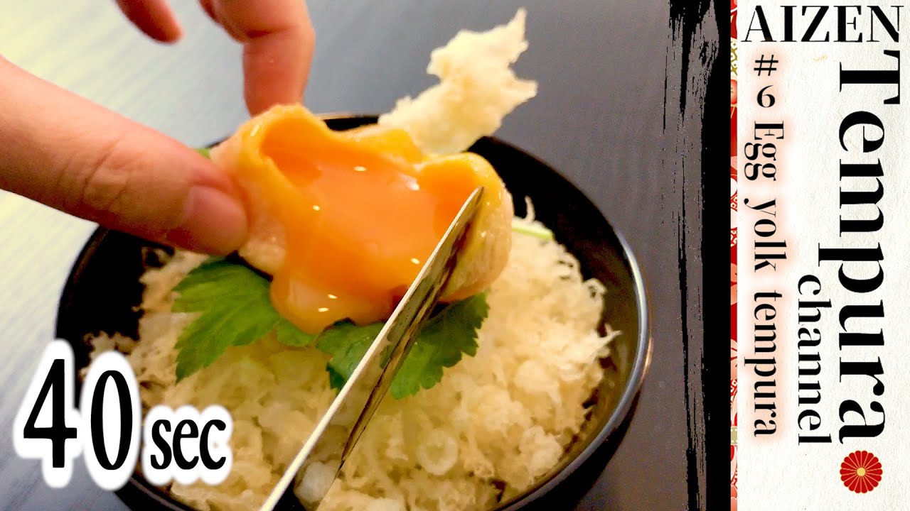 How to make half-boiled egg yolk tempura 