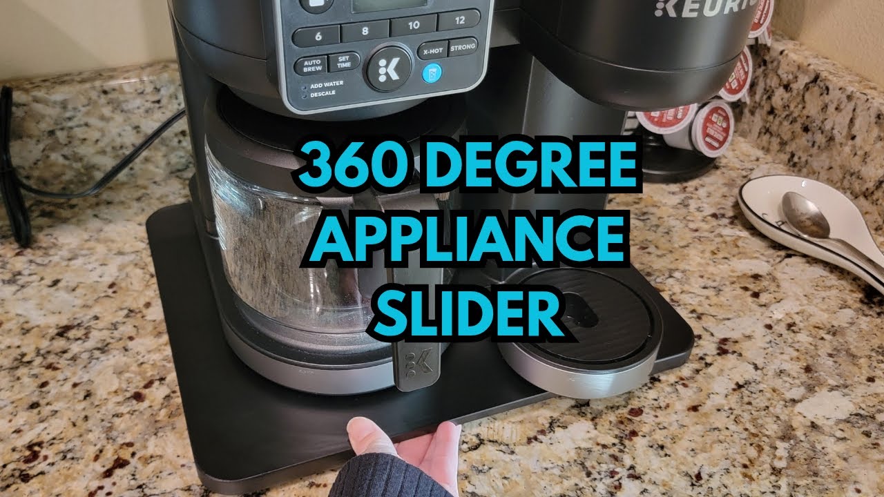 Обзор вращающегося на 360° подноса для кофеварки Appliance Slider.