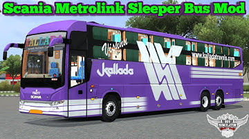 How to Add Scania Metrolink Sleeper Bus Mod for Bus Simulator indonesia|2025 |Bussid Indian Bus Mod