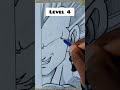 How to Draw Vegeta UE Eyes in Different Levels 👀 #shorts
