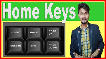 Home Keys on Keyboard | Insert | Delete | End | Home | Page up | Page down | in Hindi |