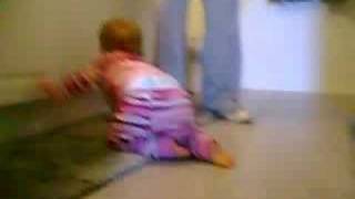 Baby Caroline Crawls And Stands Up