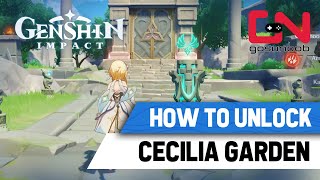 How To Unlock Cecilia Garden Puzzle Guide - Genshin Impact Domain Of Forgery - Youtube