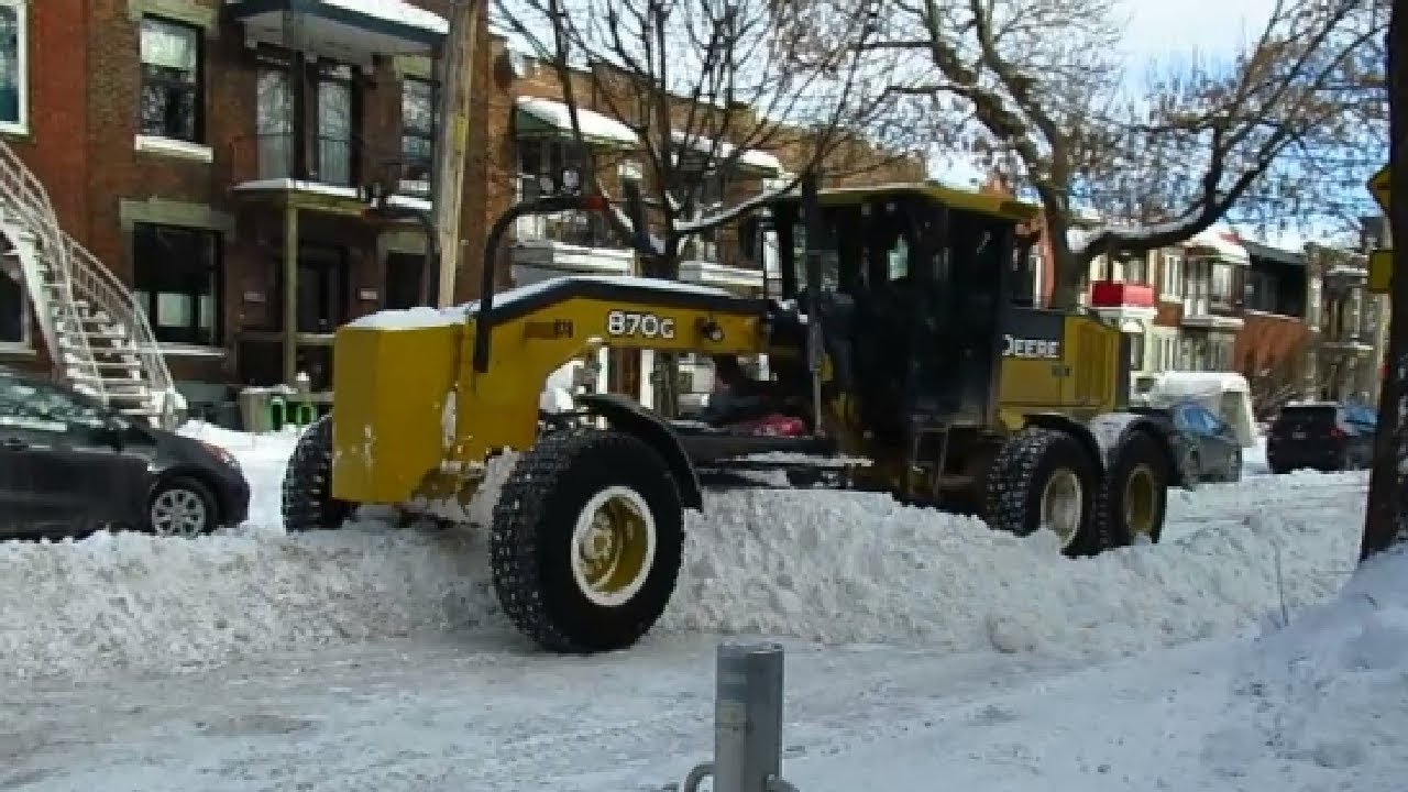 NICE SNOW REMOVAL JOB IN MONTREAL'S VILLERAY DISTRICT 12120 YouTube