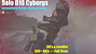 Helldivers 2 | Scorcher & Supply Pack — Solo D10 Cyborgs — 300+ Kills — Full Clear — Data Upload