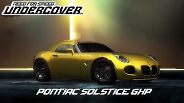 Need For Speed: Undercover - Pontiac Solstice GXP Tuning & Gameplay