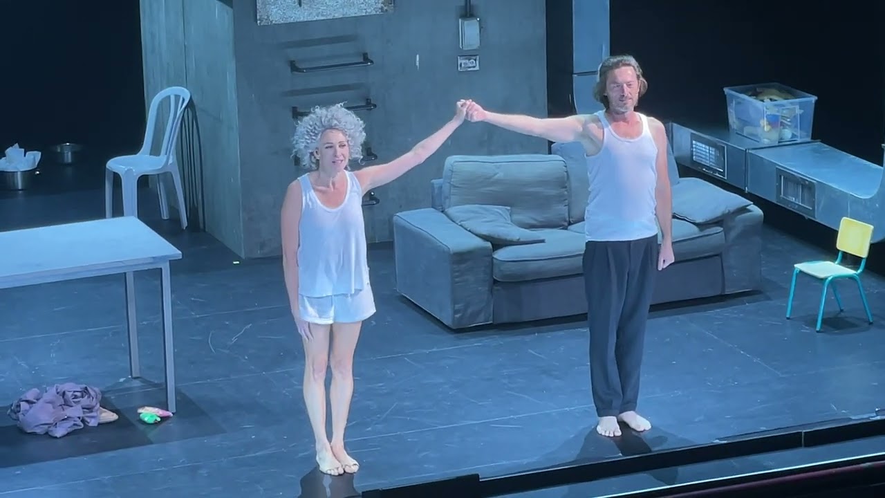 Curtain Call in BEYOND THE LIGHT’ by GESHER THEATRE with Ksenia Rappoport and Henry David 10.11.25