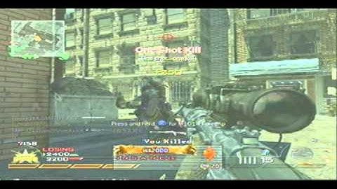 MW2 Quick - NO scope - Throwing knife montage 1