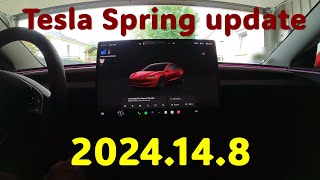 Tesla Spring Update version 2024.14.8