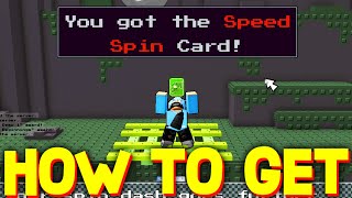 HOW TO GET SPEED SPIN CARD in BLOCK TALES! ROBLOX