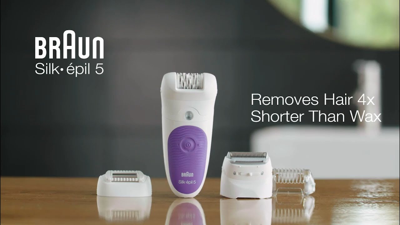 Women's Wet and Dry Cordless Epilator with 4 Extra Attachments