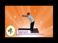 Elephant yoga pose for kids