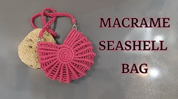 MACRAME SEASHELL BAG/ STEP BY STEP / EASY TUTORIAL 🤌/ #macrame #macramebag #seashellbag 
