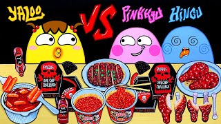 Spicy food Challenge Mukbang SLIME YALOO VS PINKKYU& HINGU