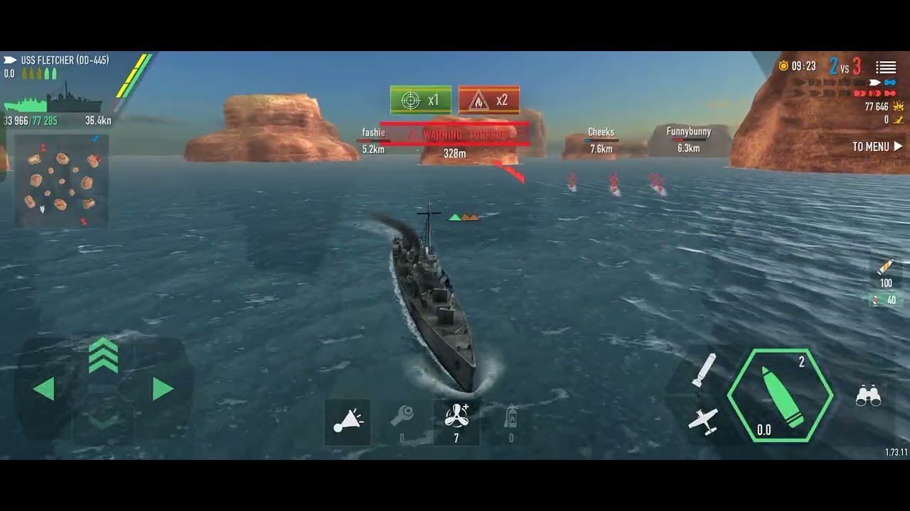 The war of warships.