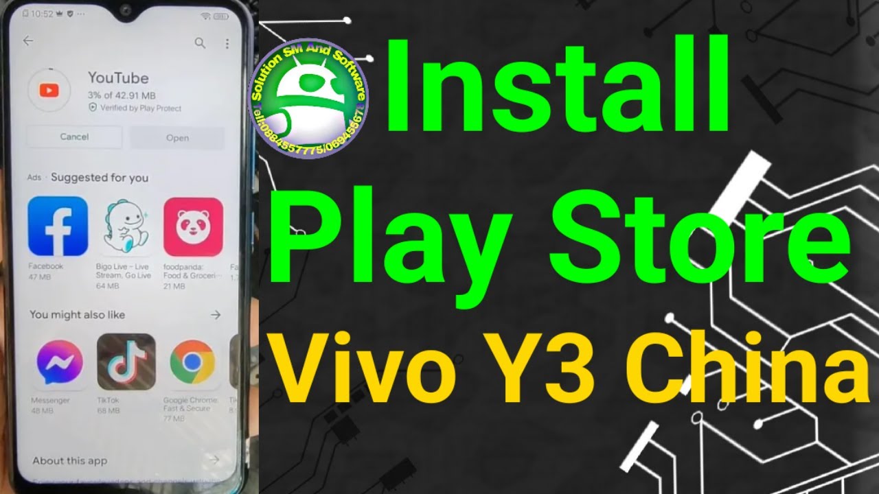 how to install play store vivo Y3 PD1930B China Version
