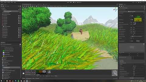 Godot 3.2.3 Fantasy Prototype, shaders, terrain and some models