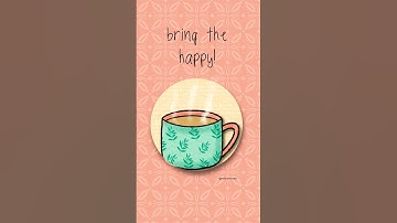 “Bring the happy!” My first animation using Procreate Dreams with my artwork. #digitalart #cuteart