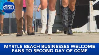 Myrtle Beach businesses welcome fans to second day of CCMF