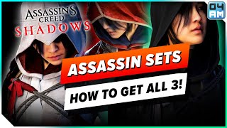 How to Get ALL 3 ASSASSIN Outfits! Black, White & Red in Assassin's Creed Shadows