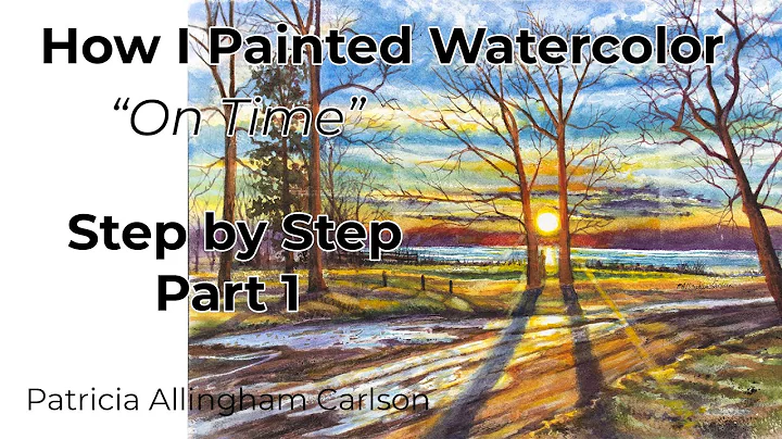 How I Painted Watercolor On Time Step by Step Part...