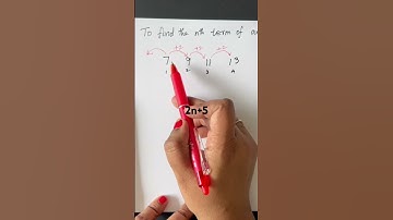 Finding the nth term of Arithmetic Sequence full video  https://youtu.be/g76rKjRWnBY