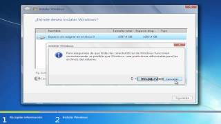 Instalar windows 7 en un computador con windows XP