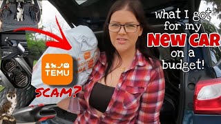What I got for my NEW CAR on a budget! Temu haul