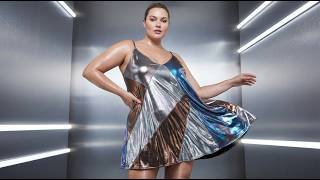 Futuristic Metallic Chemises: Bold Textures to Modernize Your Plus Size Cocktail Wardrobe