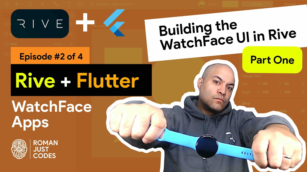 Rive + Flutter: Создание пользовательского интерфейса циферблата в Rive (Эпизод 2 / Часть 1)