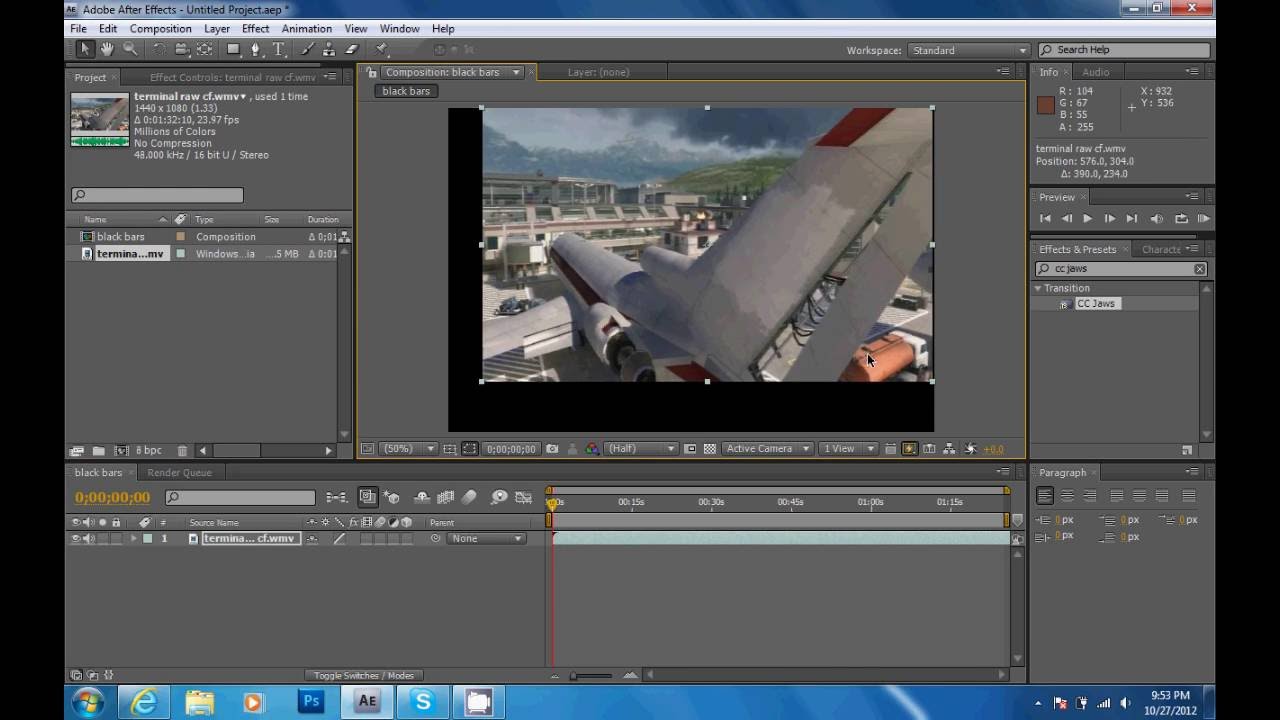 How to do Black Bars on After Effects Tutorial 1 YouTube